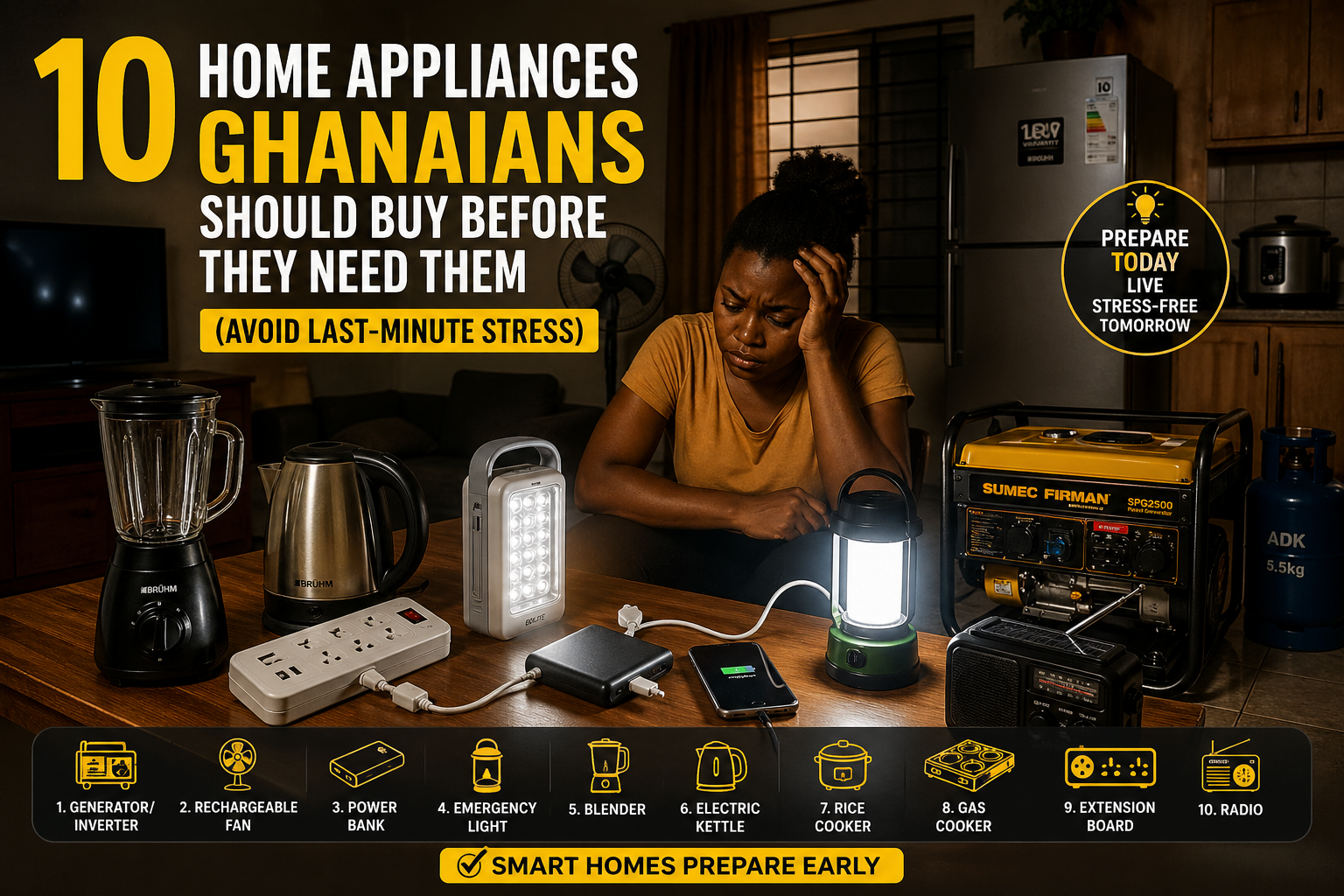 10 Home Appliances Ghanaians Should Buy Before They Need Them (Avoid Last-Minute Stress)